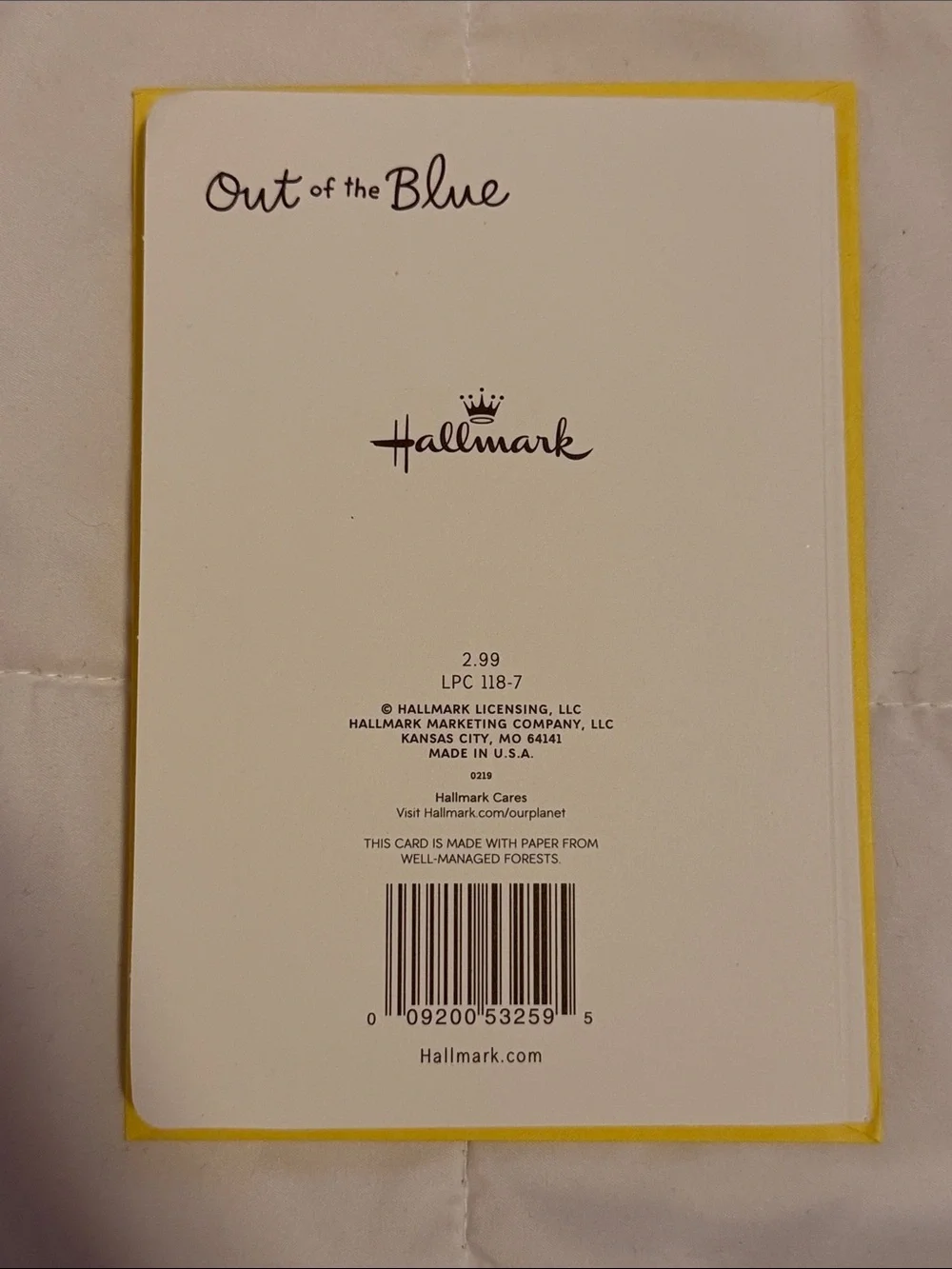 Hallmark brand new